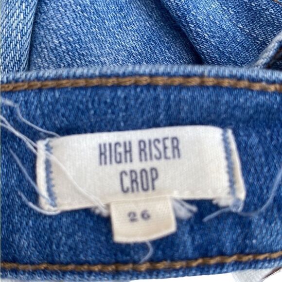 Madewell High Riser Crop Light Wash Denim Low Rise Jeans Size 26 - Picture 4 of 6